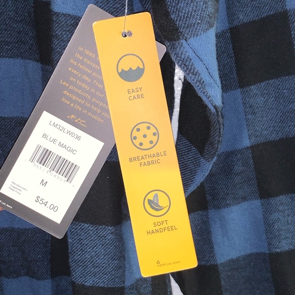 Lee men’s flannel button down shirt Size Medium - Picture 3 of 5